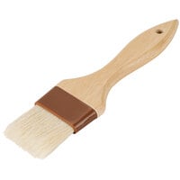Choice 2"W Boar Bristle Pastry / Basting Brush with Wood Handle