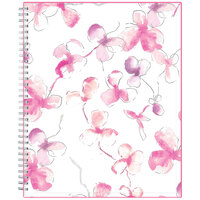 Blue Sky 137268 Breast Cancer Awareness 8 1/2 inch x 11 inch July 2021 - December 2022 Orchid Weekly / Monthly Planner