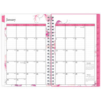 Blue Sky 137270 Breast Cancer Awareness 5 inch x 8 inch July 2021 - December 2022 Orchid Weekly / Monthly Planner