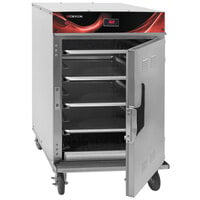 Cres Cor 1200HHSSSPLITDE Half Size Pass-Through Insulated Stainless Steel Radiant Hot Cabinet with Standard Controls - 120V