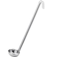 Choice 2 oz. One-Piece Stainless Steel Flat Bottom Ladle