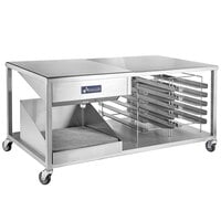 Avalon Manufacturing AIGT24 24" x 24" Stainless Steel Combination Icing/Glazing Table