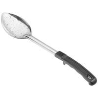 Choice 13 inch Perforated Stainless Steel Basting Spoon with Coated Handle