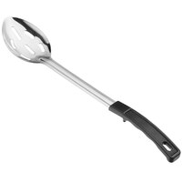Choice 15 inch Slotted Stainless Steel Basting Spoon with Coated Handle