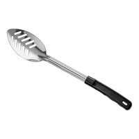 Choice 15" Slotted Stainless Steel Basting Spoon with Coated Handle