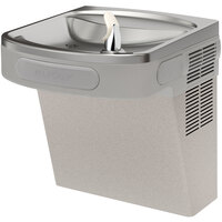 Zurn Elkay EZSDL Light Gray Wall Mount Non-Filtered Drinking Fountain with Extra Deep Basin - Non-Refrigerated