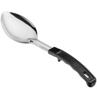 Choice 11 inch Solid Stainless Steel Basting Spoon with Coated Handle