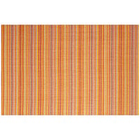 Front of the House Metroweave 18 1/4 inch x 12 inch Oranges Mesh Woven Vinyl Rectangle Placemat / Liner - 12/Pack