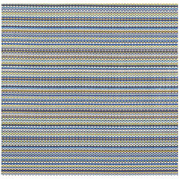 Front of the House Metroweave 8 3/4 inch Marine Mesh Woven Vinyl Square Placemat - 12/Pack