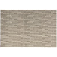 Front of the House Metroweave 17 1/2 inch x 11 3/4 inch Tan Rush Woven Vinyl Rectangle Placemat / Liner - 12/Pack