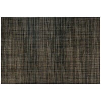 Front of the House Metroweave 17 1/2 inch x 11 3/4 inch Copper Mesh Woven Vinyl Rectangle Placemat / Liner - 12/Pack