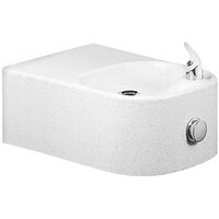 Elkay EDFP214RC Soft Sides Wide White Granite Composite Wall Mount Non-Filtered Drinking Fountain