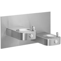 Elkay EHWM17FPK Slimline Soft Sides Stainless Steel Heavy-Duty Bi-Level Wall Mount Non-Filtered Freeze-Resistant and Vandal-Resistant Drinking Fountain