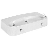 Elkay EDFP220RC Soft Sides White Granite Composite Bi-Level Wall Mount Non-Filtered Drinking Fountain