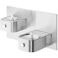 Elkay EDFP217FC Soft Sides Stainless Steel Bi-Level Wall Mount Non-Filtered Drinking Fountain