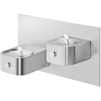 Elkay EDFPVR217RAC Soft Sides Stainless Steel Reverse Bi-Level Wall Mount Non-Filtered Vandal-Resistant Drinking Fountain