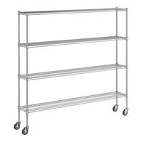 Regency 12" x 72" x 70" NSF Chrome 4-Shelf Kit