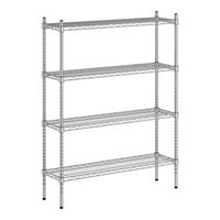 Regency 12" x 42" x 54" NSF Chrome 4-Shelf Kit