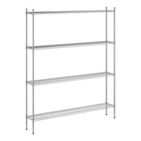 Regency 12" x 72" x 86" NSF Chrome 4-Shelf Kit