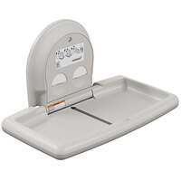 Koala Kare KB300-05SS White Granite Horizontal Surface-Mounted Baby Changing Station with Stainless Steel Inset