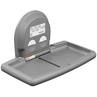 Koala Kare KB300-01SS Gray Horizontal Surface-Mounted Baby Changing Station with Stainless Steel Inset