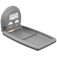 Koala Kare KB301-01SS Gray Vertical Wall Mounted Baby Changing Station with Stainless Steel Inset