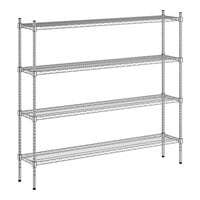 Regency 12" x 60" x 54" NSF Chrome 4-Shelf Kit