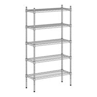 Regency 12" x 30" x 54" NSF Chrome 5-Shelf Kit