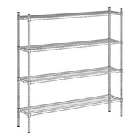 Regency 12" x 54" x 54" NSF Chrome 4-Shelf Kit