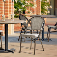 Lancaster Table & Seating French Bistro Tan Outdoor Side Chair
