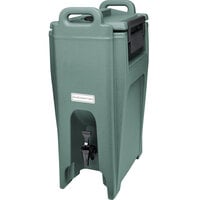 Cambro UC500401 Ultra Camtainers 5.25 Gallon Slate Blue Insulated Beverage Dispenser