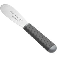 Schraf 3 1/2" Smooth Stainless Steel Sandwich Spreader with TPRgrip Handle