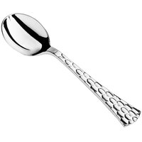 Visions 5 7/8 inch Brixton Heavy Weight Silver Plastic Soup Spoon - 600/Case