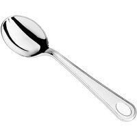 Visions 5 7/8 inch Satin Heavy Weight Silver Plastic Soup Spoon - 600/Case