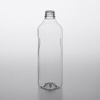 59 oz. Customizable Square PET Clear Bottle - 66/Case
