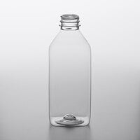 32 oz. Customizable Milkman Square PET Clear Bottle - 77/Case