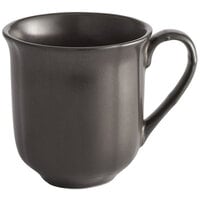 Sample - Acopa Condesa 12 oz. Matte Finish Armor Gray Scalloped Porcelain Mug