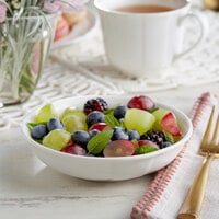 Sample - Acopa Condesa 5.5 oz. Pearl White Scalloped Porcelain Fruit Dish