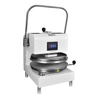 DoughXpress D-TXM-2-18-WH 18" Dual-Heat Manual Heavy Duty Pizza / Tortilla Press - 240V, 3100W