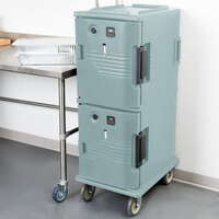 Cambro UPCH800401 Ultra Camcart® Slate Blue Electric Hot Food Holding Cabinet in Fahrenheit - 110V