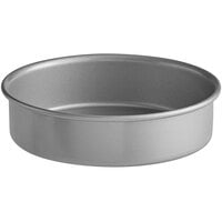 Baker's Lane 7" x 2" Round Straight Sided Glazed Aluminized Steel Cake Pan