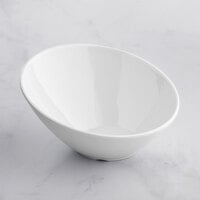 Acopa 20 oz. White Slanted Melamine Bowl