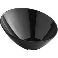 Acopa 43 oz. Black Slanted Melamine Bowl