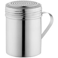 Spice Shaker Kosma Stainless Steel Multi Purpose Cheese Shaker Chilli Shaker Chocolate Shaker-7x9.5cm Perforated Top in 2mm Holes with Translucent Plastic lid Sugar Dredger Shaker 