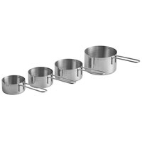 Choice 4-Piece Stainless Steel Measuring Cup Set with Wire Handles