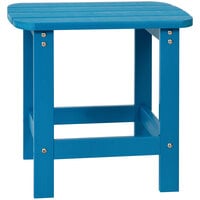 Flash Furniture Charlestown Blue Faux Wood Side Table
