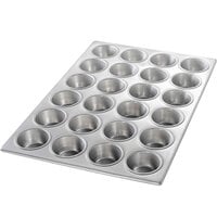 Chicago Metallic 46525 24 Cup 3.8 oz. Glazed Aluminum Muffin Pan - 14 1/8" x 20 3/4"