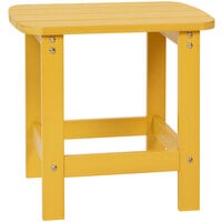 Flash Furniture Charlestown Yellow Faux Wood Side Table