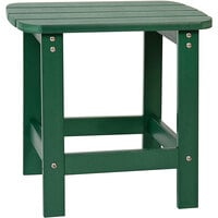 Flash Furniture Charlestown Green Faux Wood Side Table