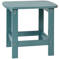 Flash Furniture Charlestown Teal Faux Wood Side Table